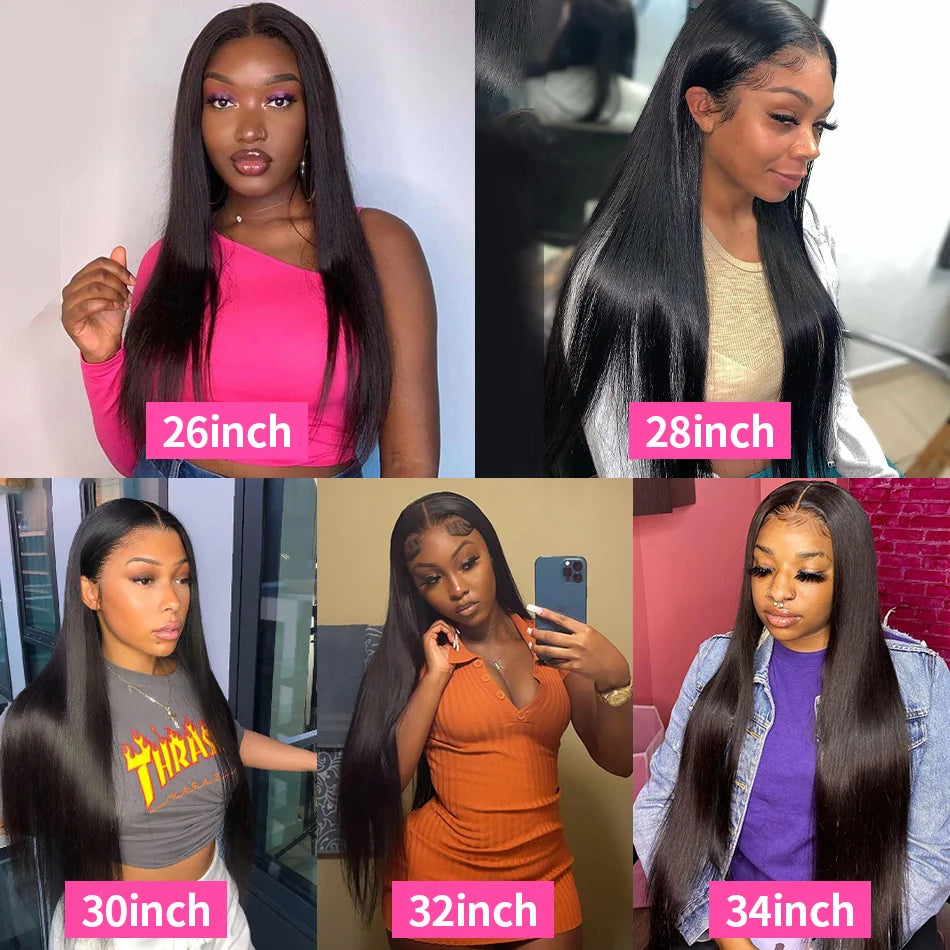 Tissage Straight Human Hair 100% Human Hair For Women Bundles 30 32 inch Virgin Hair Brazilian Remy Weave Human Hair Extensions