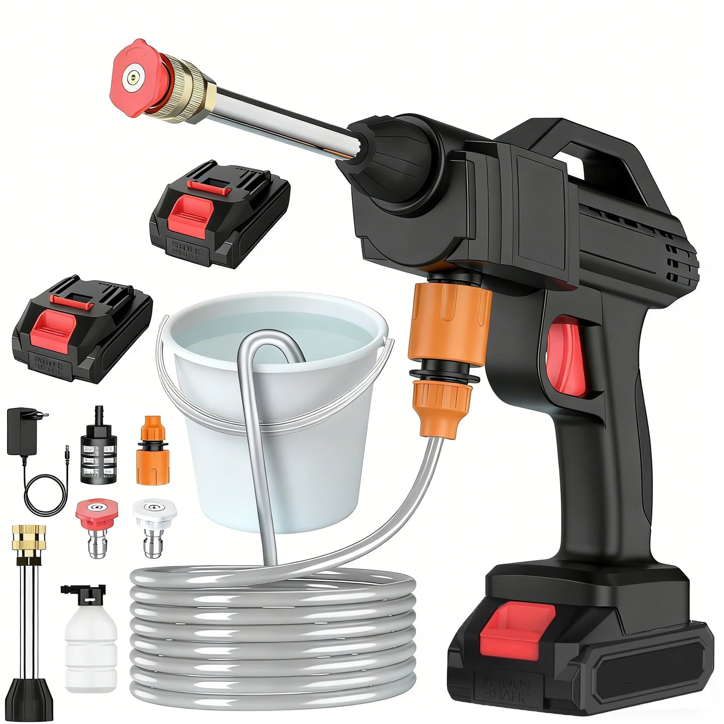 50Bar Cordless High Pressure lever Wash Spray Water Gun Car Wash Pressure Water washing Machine For Makita 24V Battery