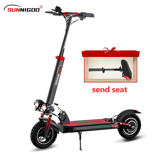 Electric Scooter 800W Motor 48V13AH Battery Send Removable Seat E-Scooter Adult 10" Tire City Commuter All-Terrain Fold Scooters