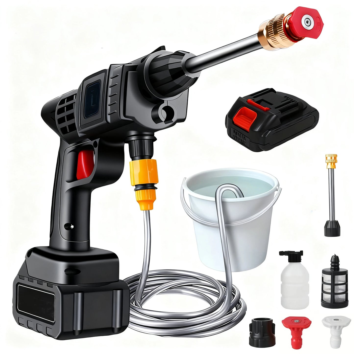 50Bar Cordless High Pressure lever Wash Spray Water Gun Car Wash Pressure Water washing Machine For Makita 24V Battery