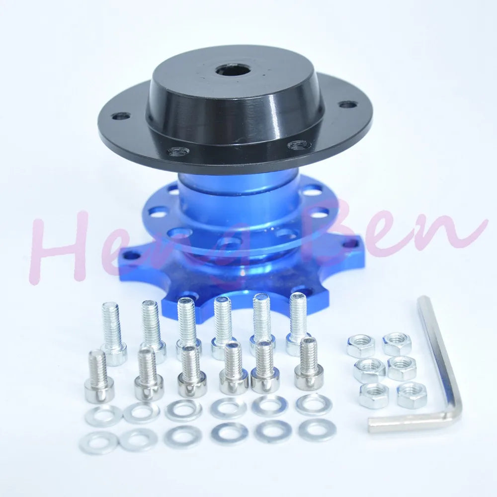 Golden Steering Wheel Snap Off Quick Release Hub Adapter Boss kit Universal