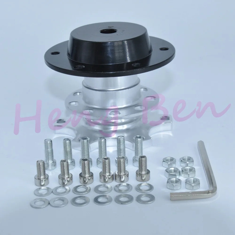 Golden Steering Wheel Snap Off Quick Release Hub Adapter Boss kit Universal