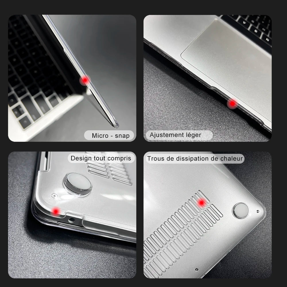 Laptop Case for Macbook Air 13 Case 2026 Neo A18 Pro 16 M3 Funda M1 Pro 13 M5 Air 13.6 15 for Macbook Pro 14 case M5 M4 2025 M2
