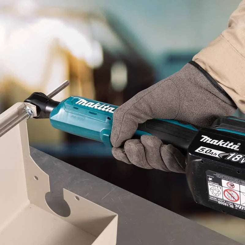 Makita Ratchet Right Angle Wrench Brushless Cordless Driver Multifunction Variable Speed Power Wrench LED 18V Power Tools
