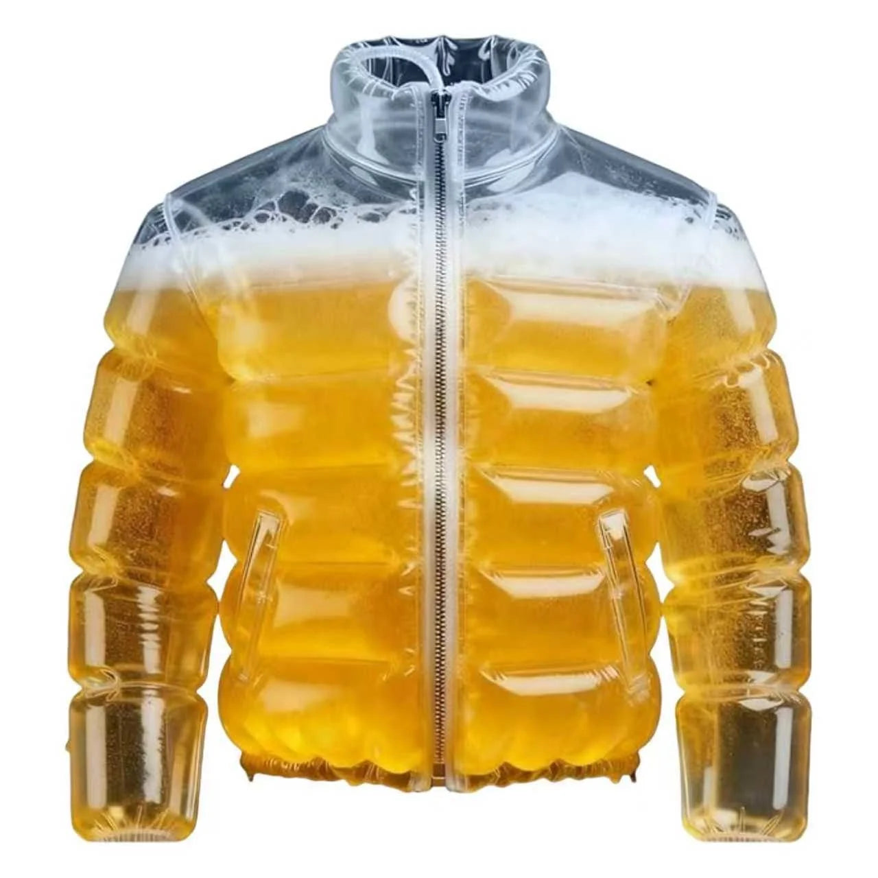 Leak-proof Beer Jacket Beer-filled Jacket Cooler Transparent Beer-drinking Vest Hilarious Gag Gift For Pools Parties Festivals