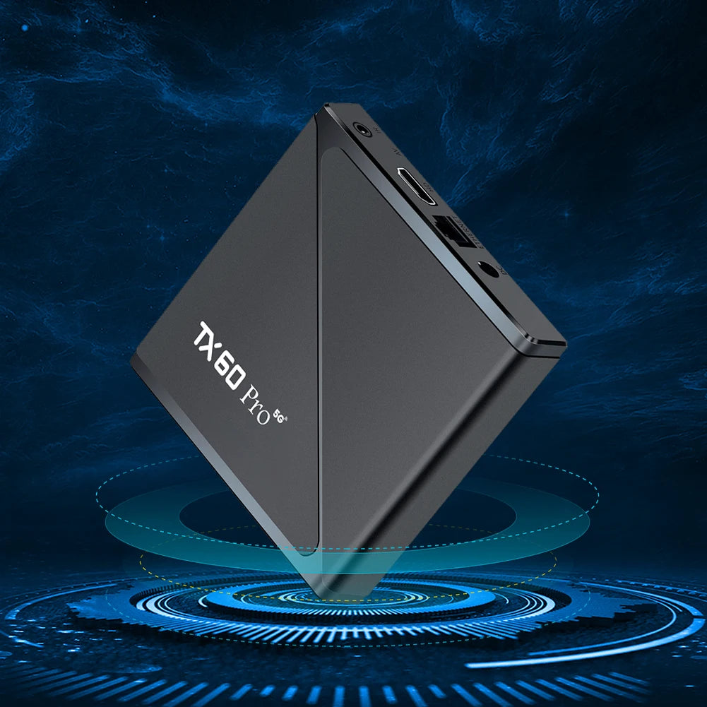 TX60 PRO Android 16 TV Set Top Box 2.4G/5G Dual WiFi Media Players with Remote 14K Android Smart TV Box 16GB/256GB AU/UK/US/EU