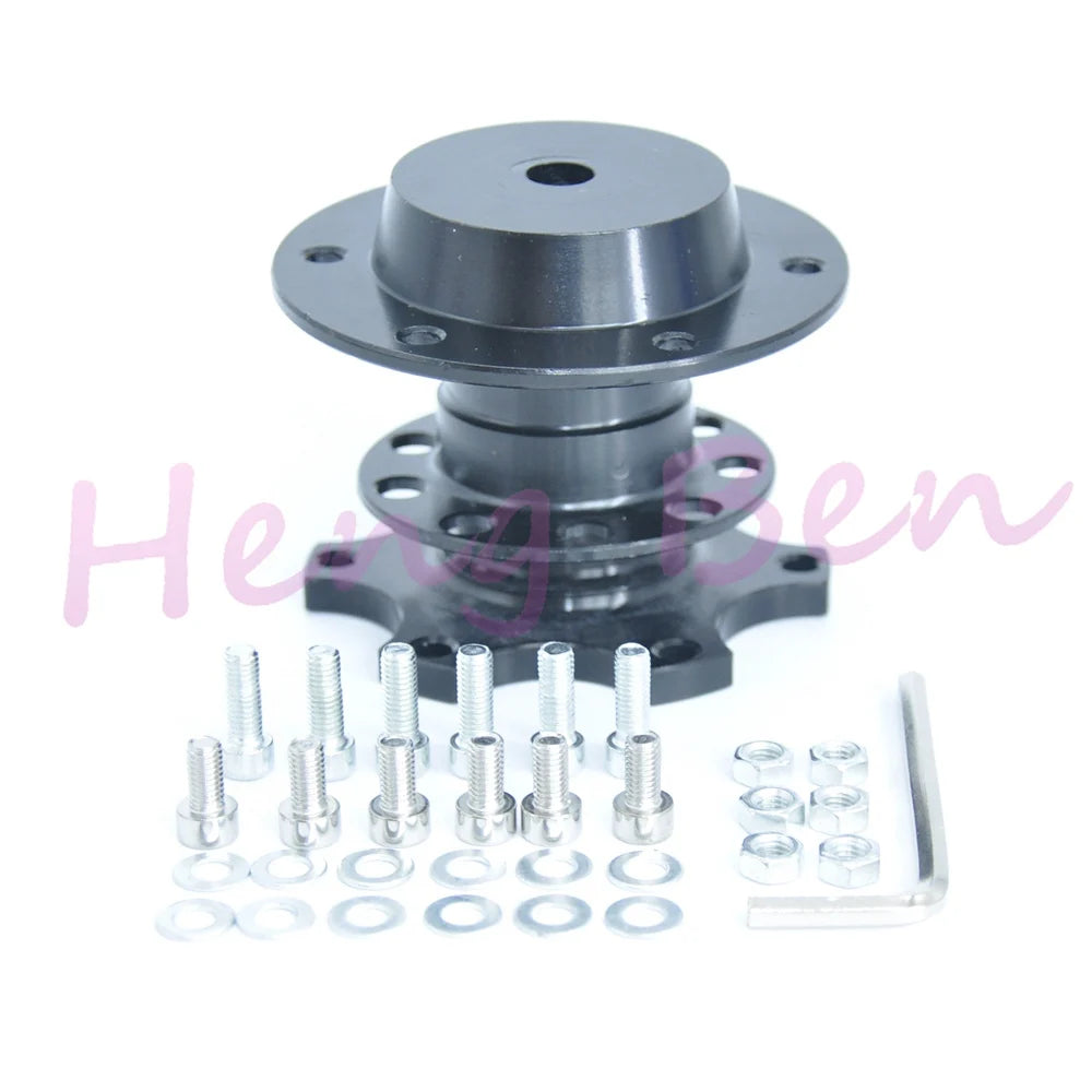 Golden Steering Wheel Snap Off Quick Release Hub Adapter Boss kit Universal