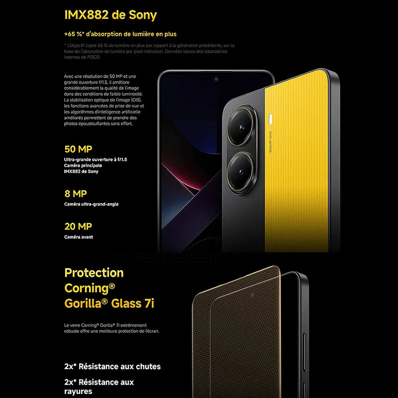 POCO X7 Pro 5G, NFC, Dimensity 8400-Ultra, 50 MP camera, CrystalRes AMOLED 1.5K 120 Hz screen, does not include the charger