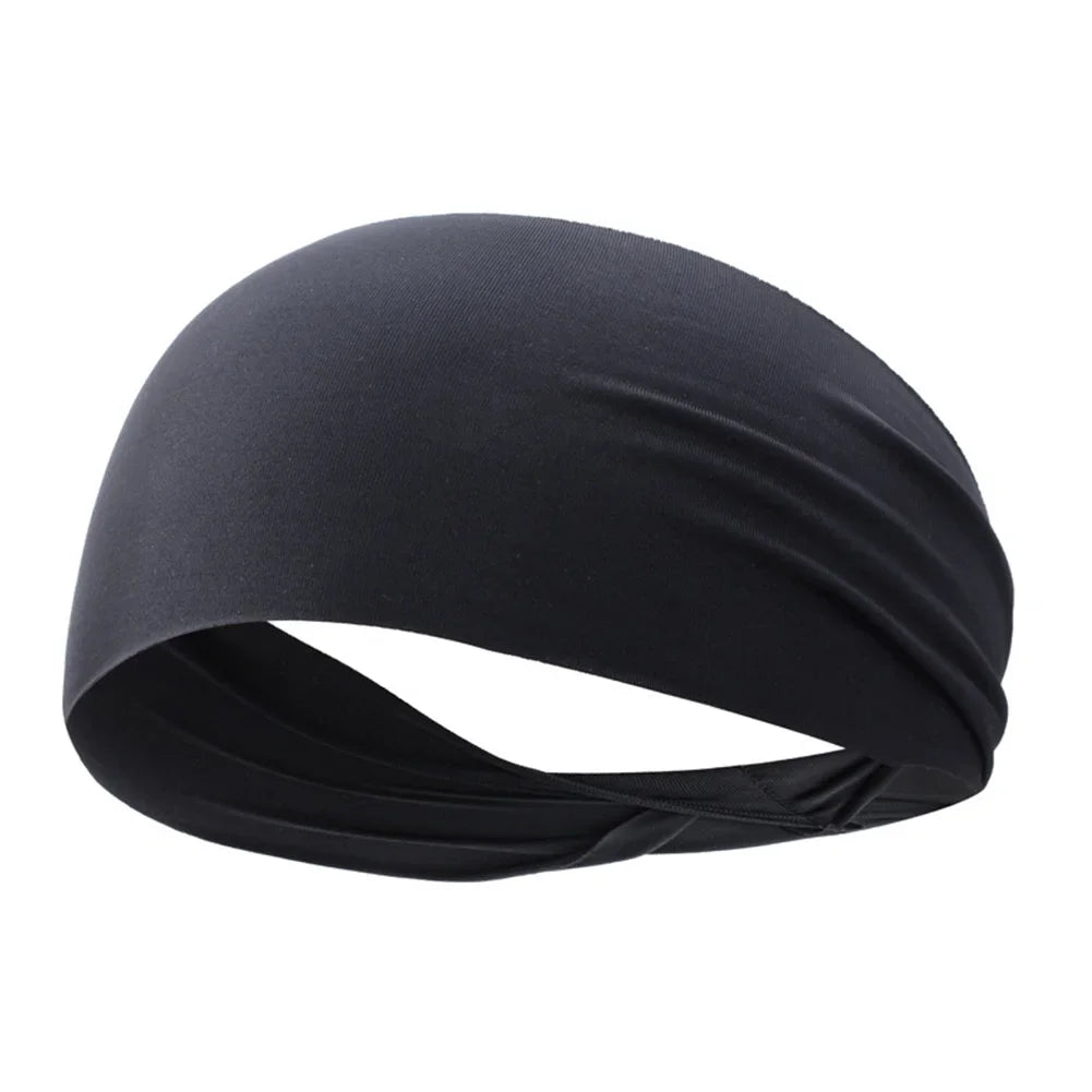 Sport Headband Fitness Sweat Bandage Head Hair Band Tennis Yoga Absorb Sweat Head Band Basketball Running Sweatband Women Men