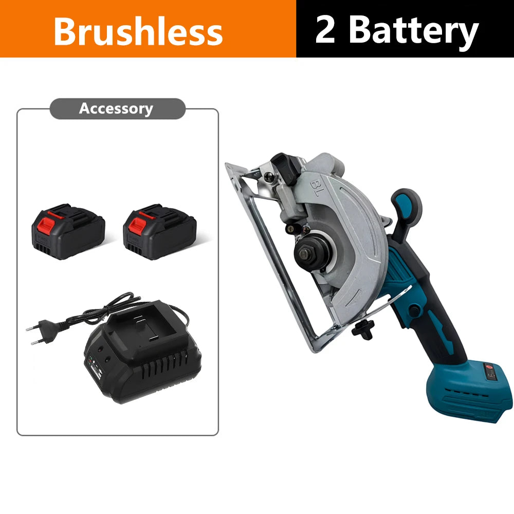 Brushless Electric Circular Saws 5Inch Cordless Cutting Tool Handheld Woodworking Tools for Makita 18V Battery