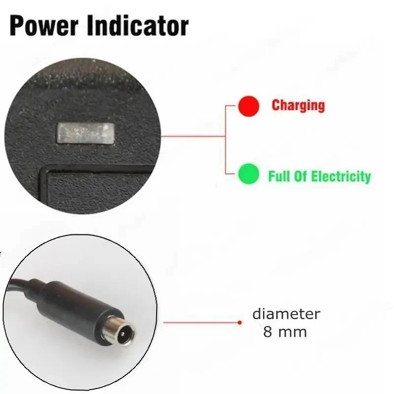 42V 2A Universal Battery Charger Adapter for Ninebot Es1 Es2 Es4 E22 E25 F40 F20 Xiaomi M365 1S pro Pro2 Electric Scooter