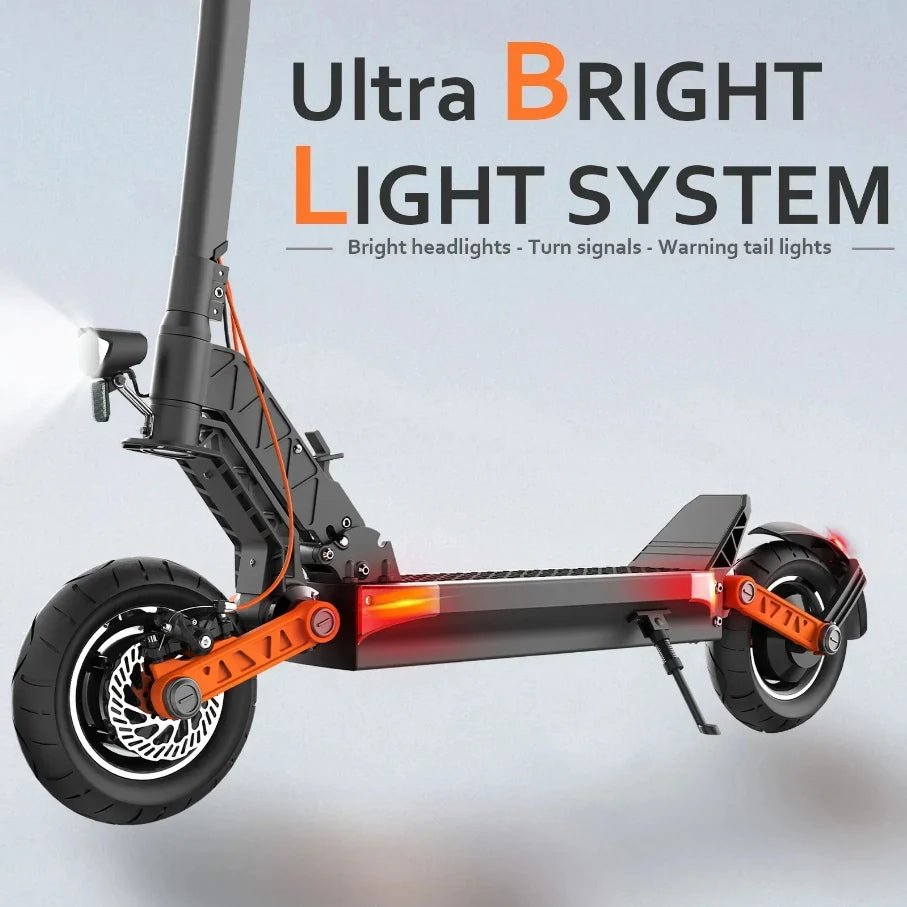 JOYOR S10-S-Z Folding Electric Scooter Dual 1000W Motor 10" Adults E-scooter with 60V 18Ah Battery